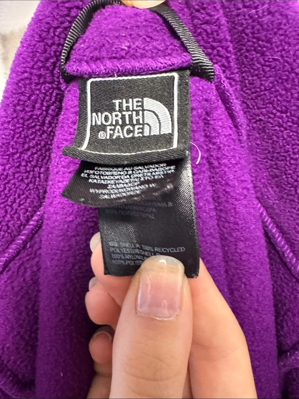 The North Face warm purple